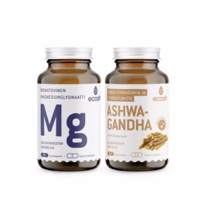 LEVOLLISEN UNEN TUKI: Magnesiumglysinaatti + Ashwagandha