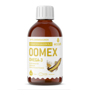 OOMEX – apelsiininmakuinen Omega-3 kalaöljy